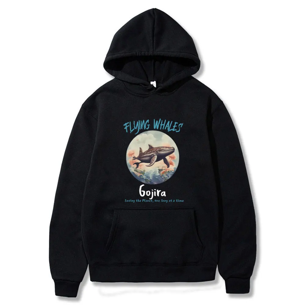 

French Rock Metal Band Gojira From Mars To Sirius Flying Whales Album Graphic Hoodie Men's Fashion Oversized Hooded Tracksuit