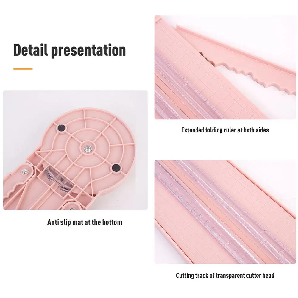 2024 New DIY 12 In 1 Paper Cutter 360 Degree Rotary Hand-Cutting Paper Trimmer Multi-Functional Handheld Craft Paper Cutting Too