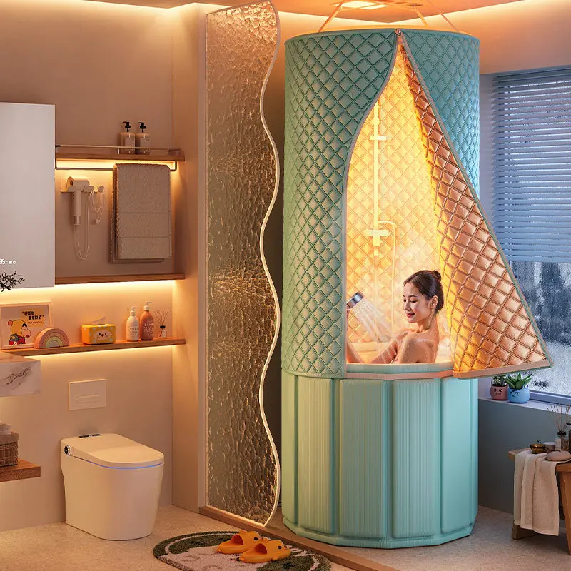 

Новый утолщенный изолированный навес для ванны, зимняя палатка для душа с теплодержанием, ветрозащитная занавеска для ванной комнаты, решение для купания для дома