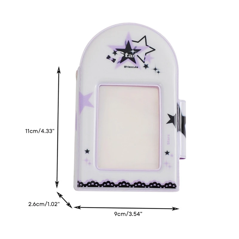 2025 New 3 Inch Mini Photo Album Hollow Kpop Photo Card Holder Kpop Photocard Binders 20 Sheets 40-Pockets Small Photo Card Book