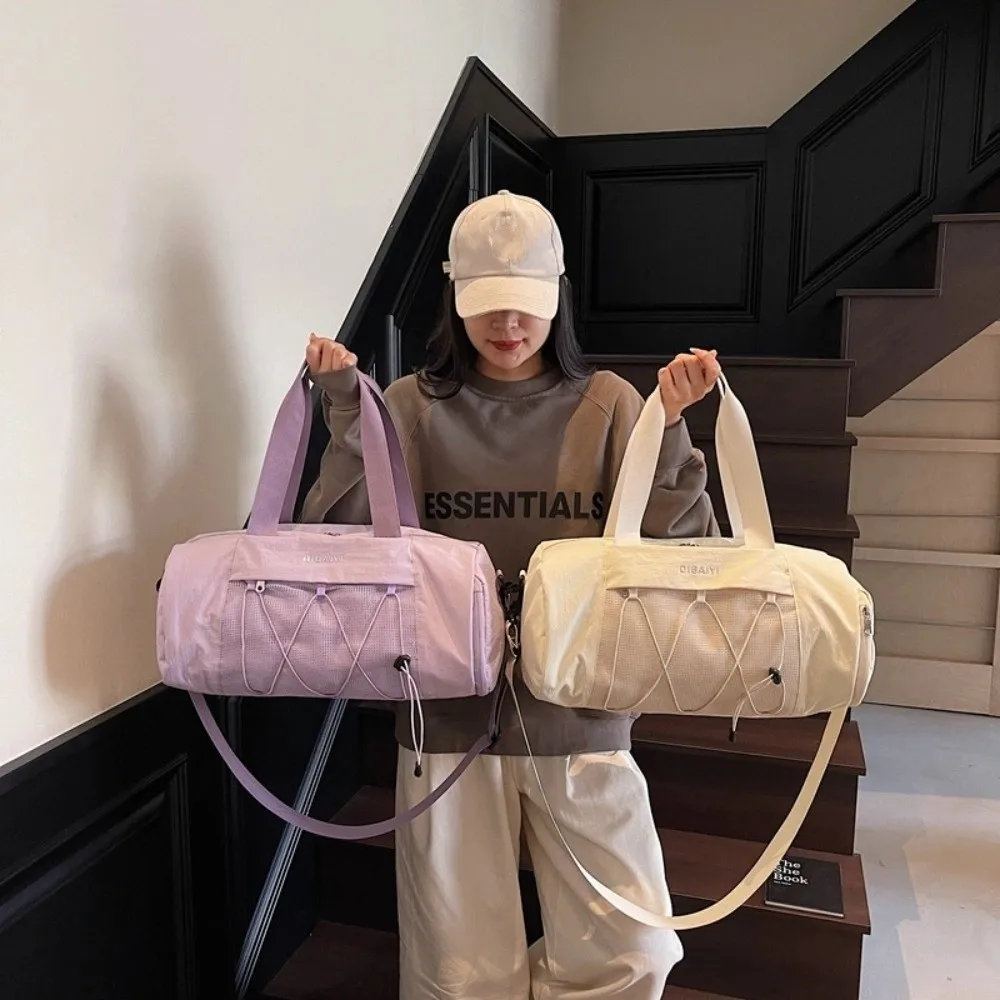 

Модная дорожная сумка для багажа в корейском стиле, водонепроницаемая, для сухого и влажного отделения, спортивная сумка на одно плечо, большая вместительная спортивная сумка для йоги