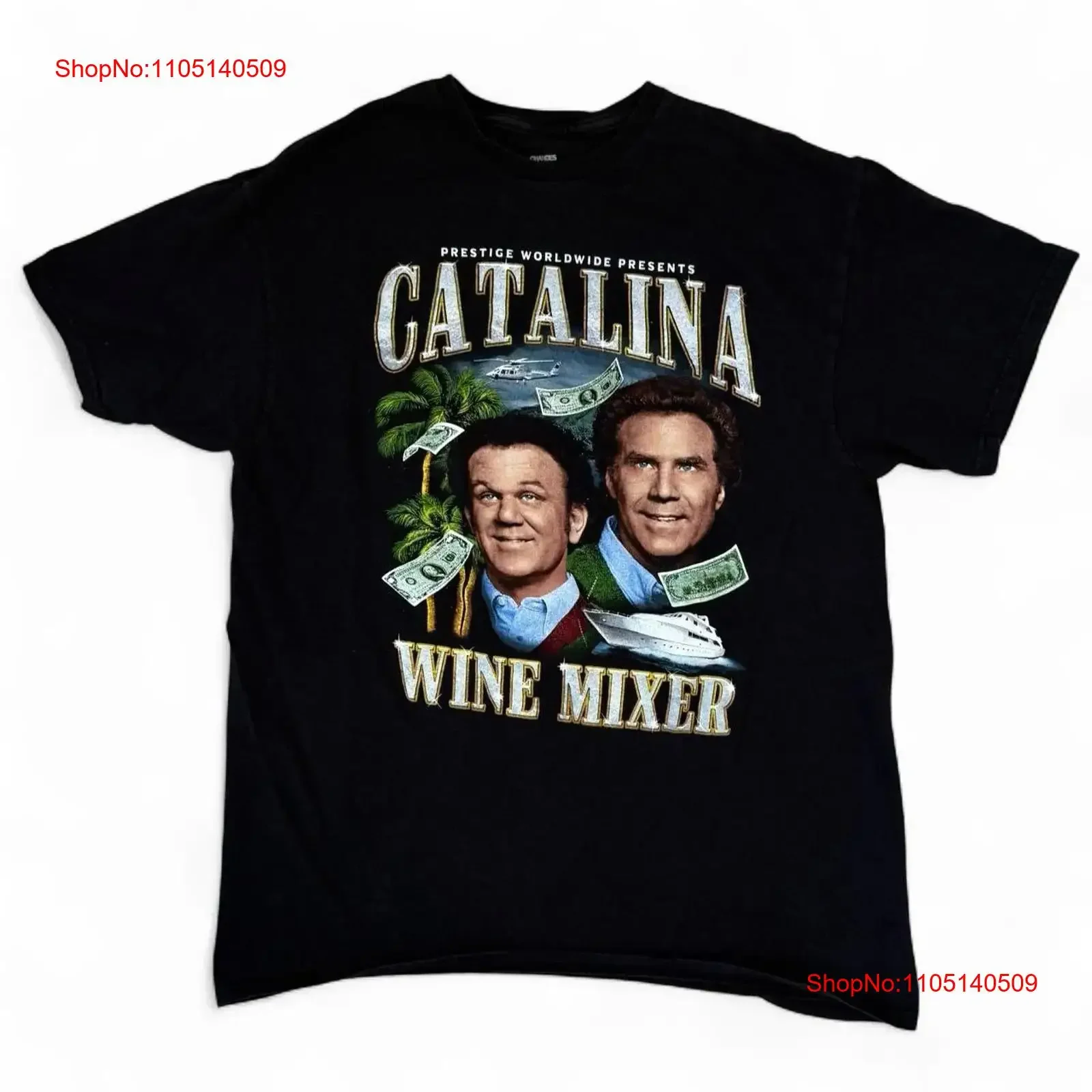 

Step Brothers Catalina Wine Mixer Rap T Shirt Men s Size Large Movie Funny vintage Washed Unisex graphic designer clothes