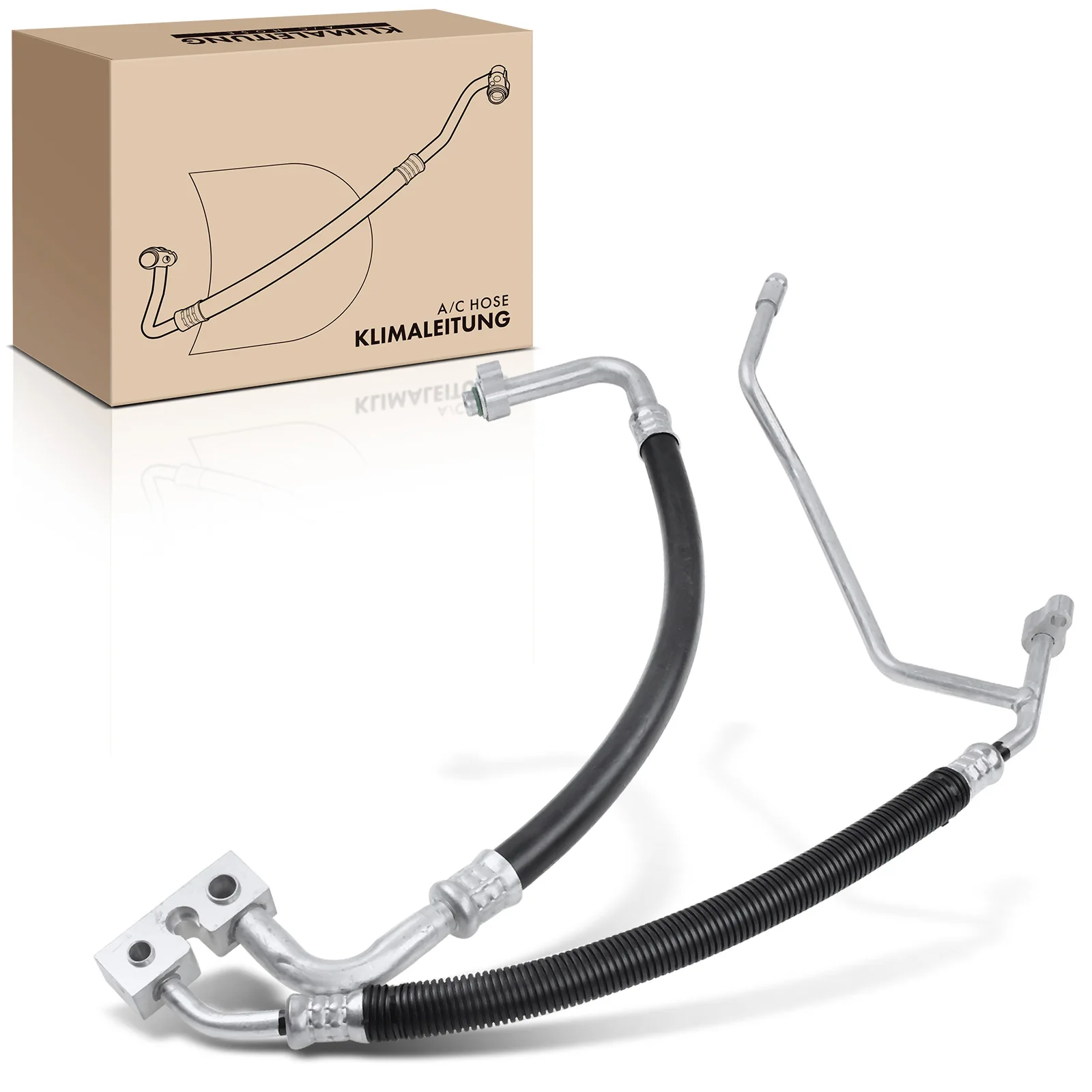 Frankberg 1x Hogedrukleiding Lage drukleiding airconditioner voor Ford Tourneo Connect Transit 1.8L 2T1H19D850BK 2T1H19D850BG