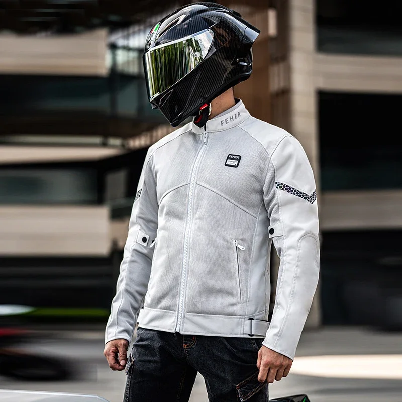 Jacket Motorcycle Summer Riding Breathable Men Women MotorcyclistComfortable Soft MeshRemovable Protective Gear Outdoor Racing