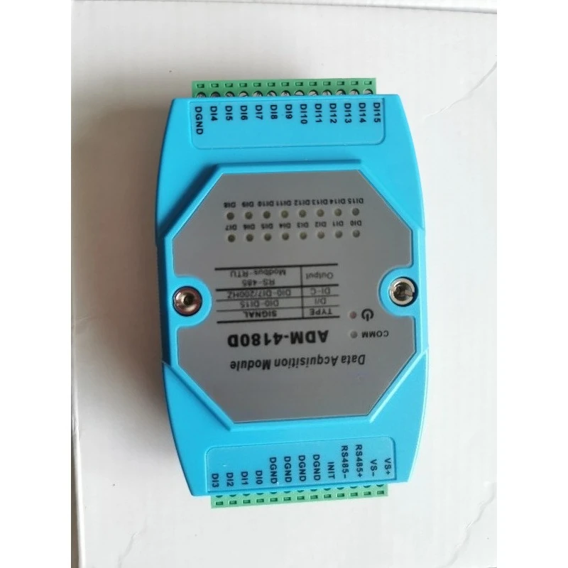 ADM-4180D 16DI Isolated Digital 16-Channel Switching Acquisition Module MODBUS-RTU RS485 Communication for Industrial Use