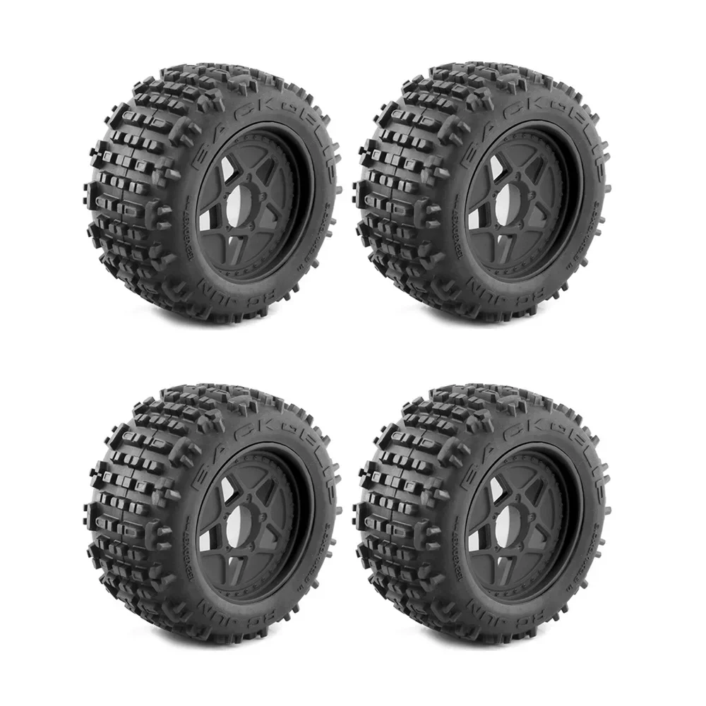 1 set 158mm 1/8 1/10 Short Course Truck Tire Tyre with 12mm 14mm 17mm Wheel Hex for Slash ARRMA SENTON HSP HPI RC Car