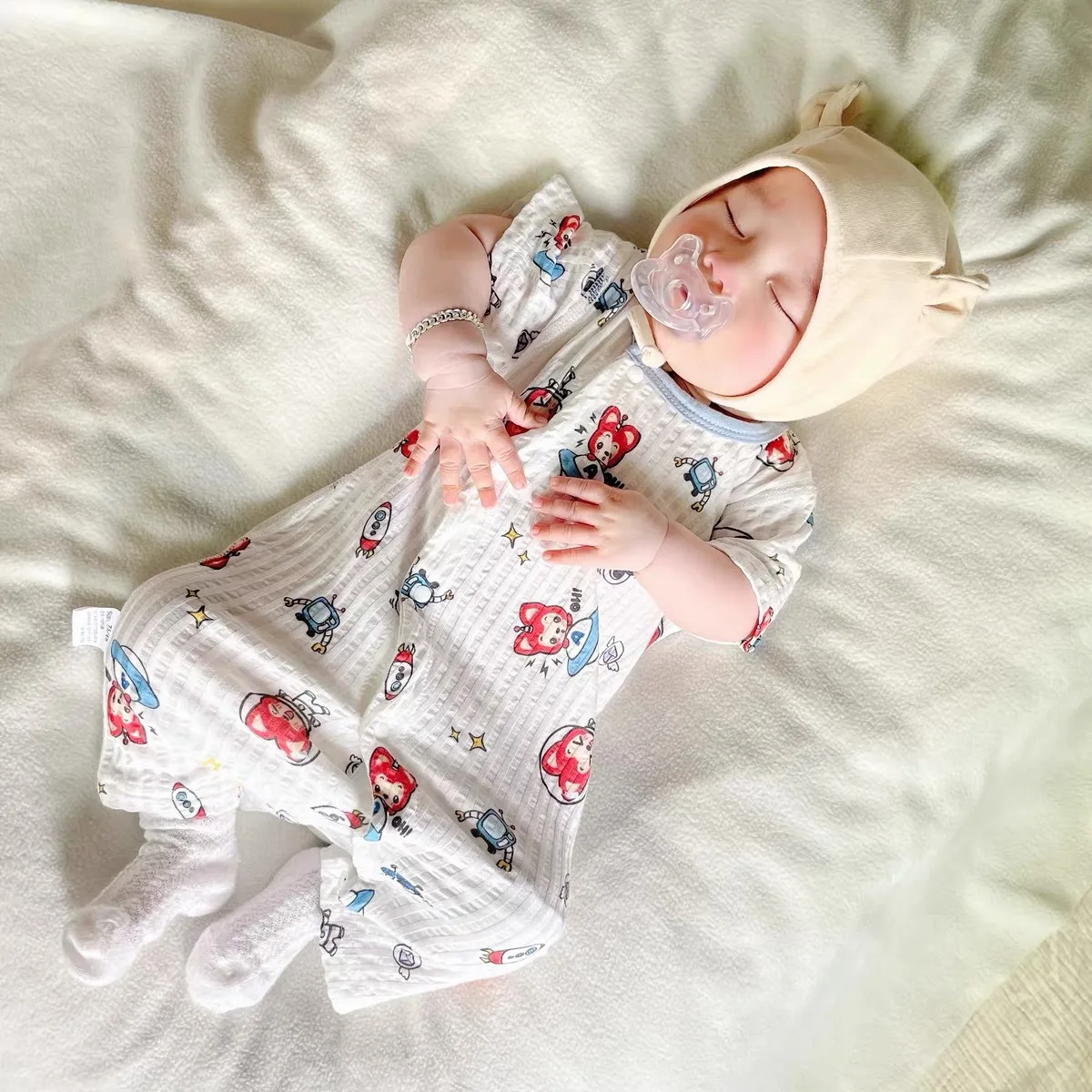 مصاصة ناعمة للغاية للطفل من 0 إلى 6 أشهر ، قطعة أثرية للنوم لحديثي الولادة من 0 إلى 3 أشهر #6