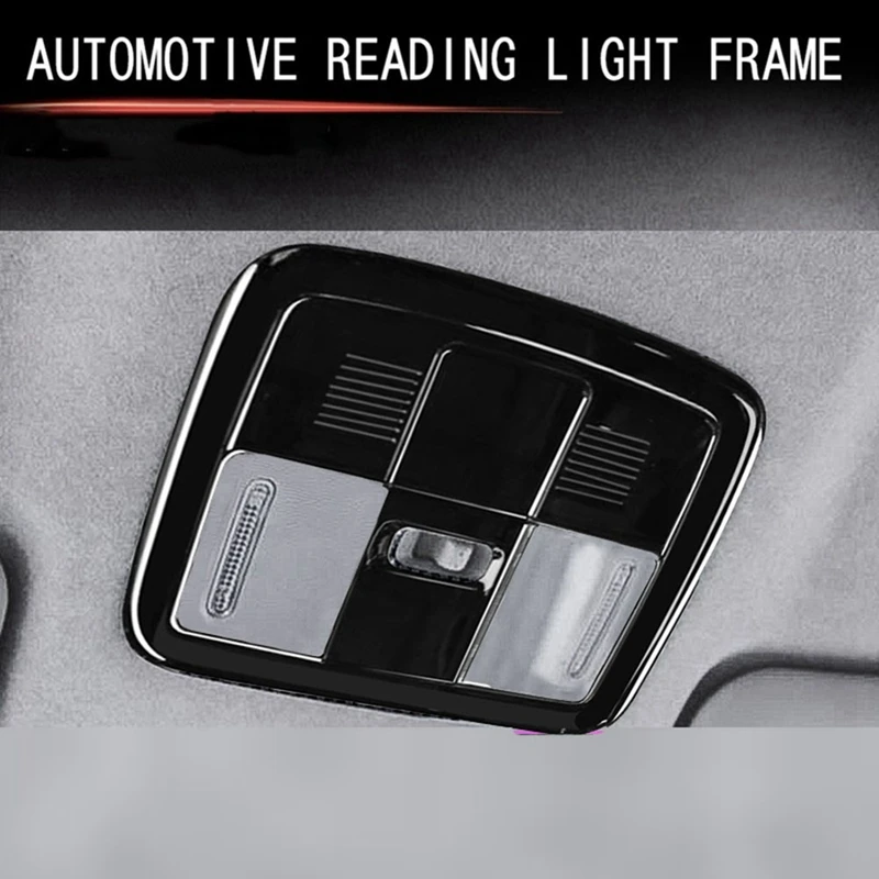 Car Indoor Reading Light Cover Roof Lamp Panel Frame For Toyota Raize A200A A210A 2020 -2021 Black