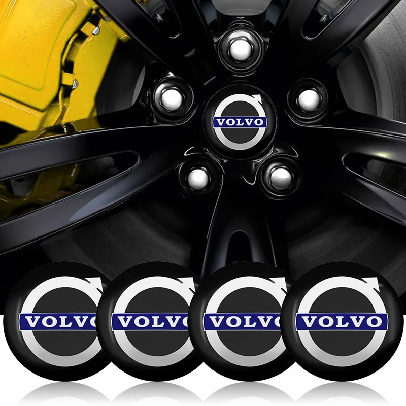 4Pcs 56mm Car Wheel Center Hub Cap Stickers Styling Car Accessories For Volvo Xc90 S60 S80 Xc60 Xc70 Xc90 Fh V50 S40 C30