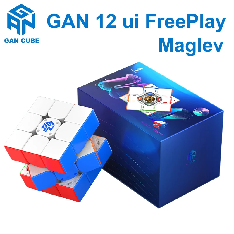 ลูกบาศก์มายากลแม่เหล็กอัจฉริยะ3x3x3, ของเล่น gancube ความเร็วสูง GAN12 Ui FreePlay Ai Smart Maglev