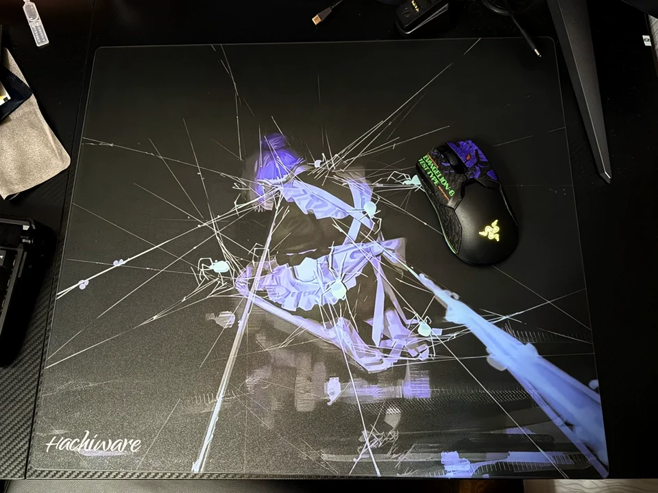 PANPAD Hachiware (dream)  e-sports FPS tempered glass mouse pad 4.0 Coating Optimization (copy)