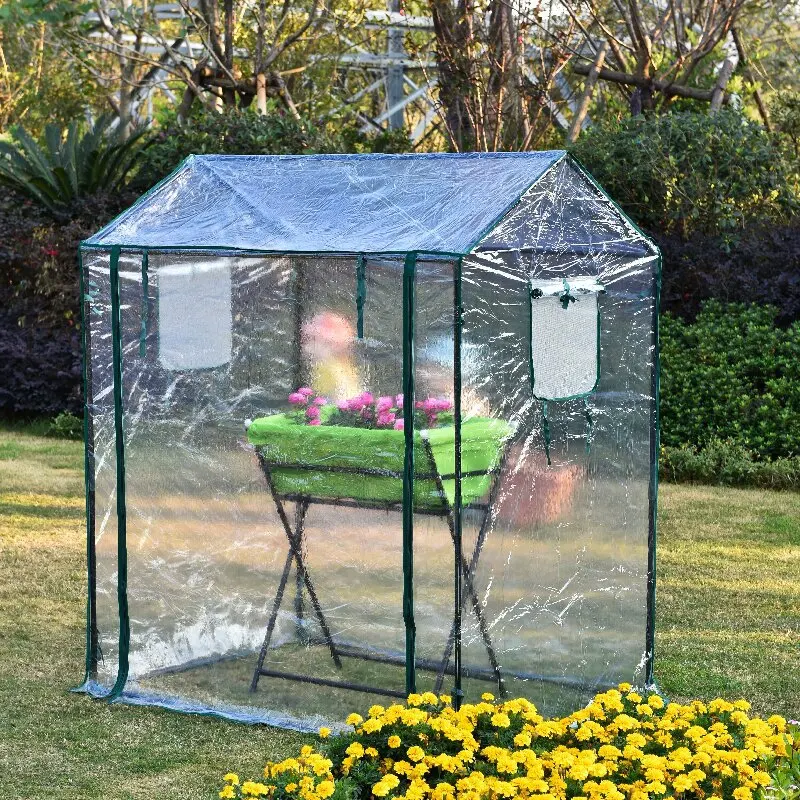 

Greenhouse PE/PVC invernadero para exterior budynki ogrodowe Mini Garden Greenhouse For Plants Grow Rainproof Greenhouse