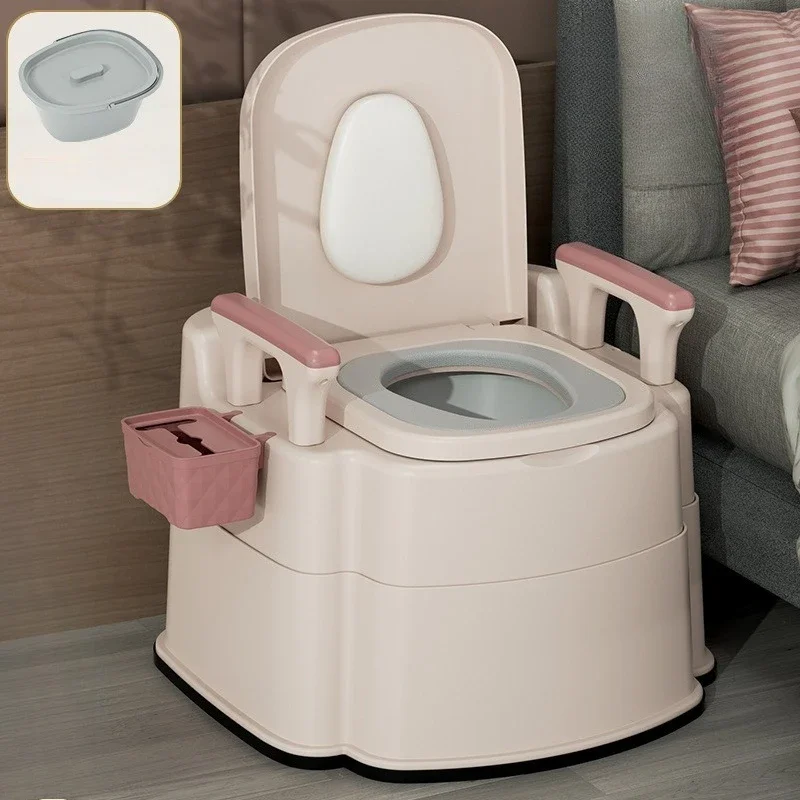 

Portable Toilet for The Elderly, Mobile Toilet for Pregnant Women Toilet Chair Urinal Household Toilet Anti-odor Urine Bucke