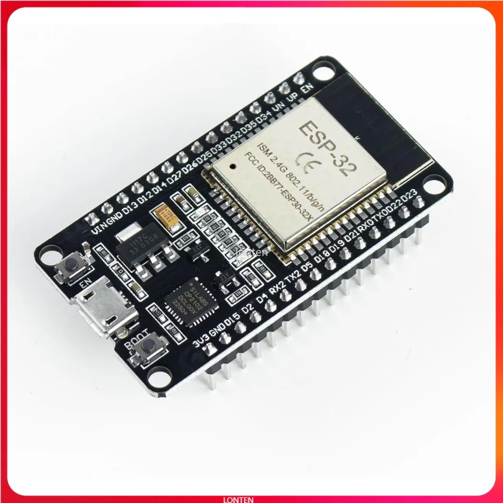 

ESP-WROOM-32 Макетная плата WiFi Bluetooth CP2102 Двухъядерный микроконтроллер 2,4 ГГц, совместимый с LT-WX0001