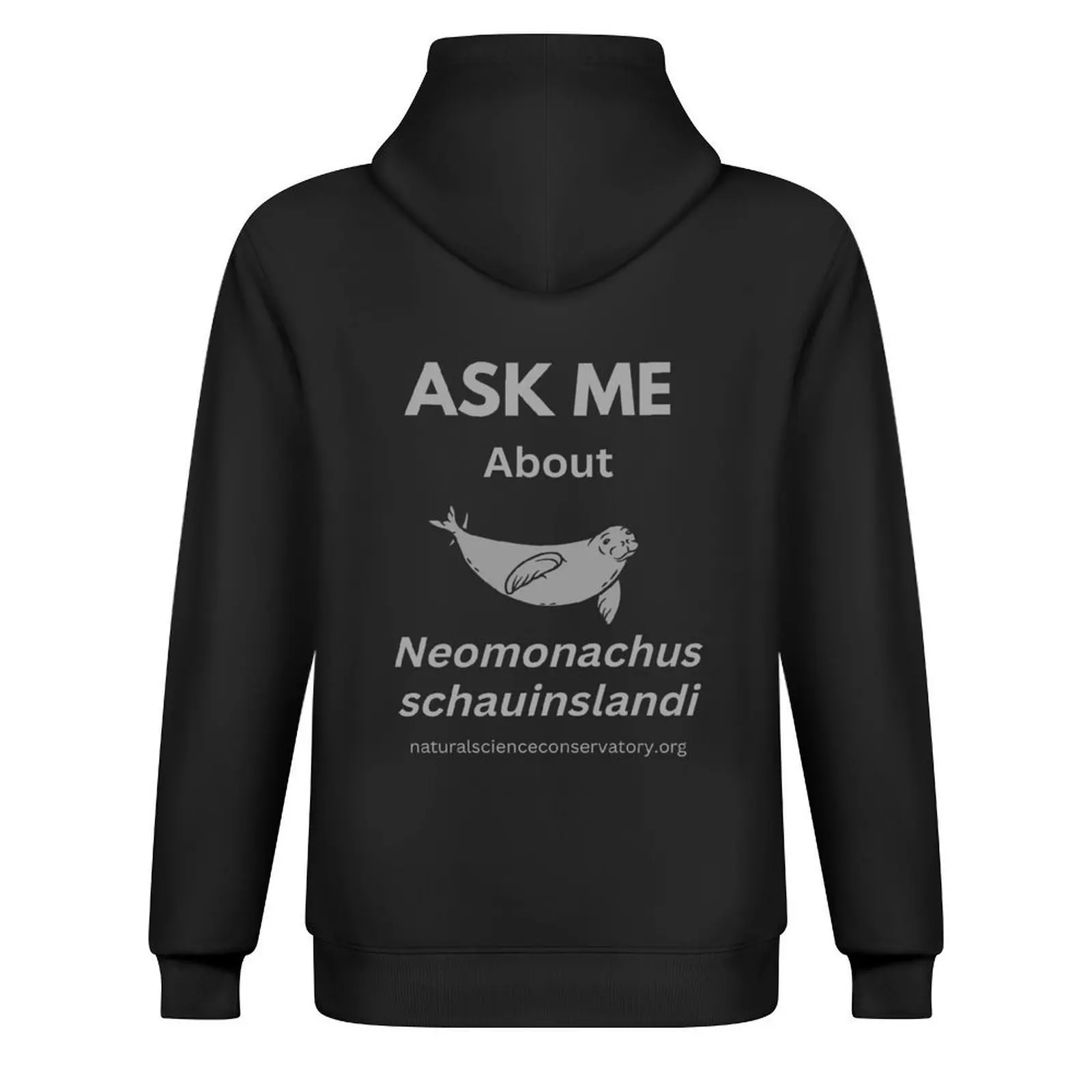 اسألني عن Neomonachus schauinslandi (Hawaiian Monk Seal) هوديي الرجال ملابس الخريف الرجال قميص العرق مجموعة هوديي رجل