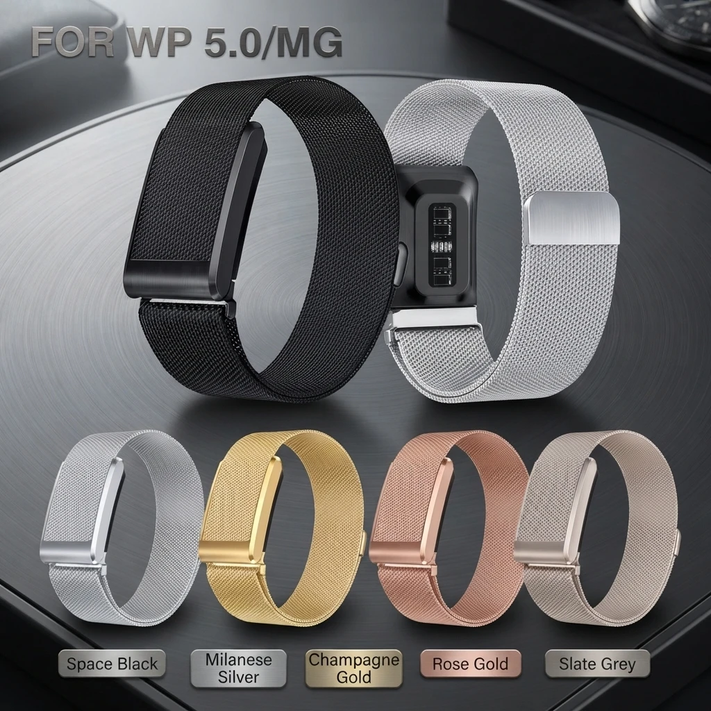 Milanese Loop für Whoop 5.0 MG Metall-Uhrenarmbänder, Armband für Peak-Armbänder, Life Edelstahl-Armbänder