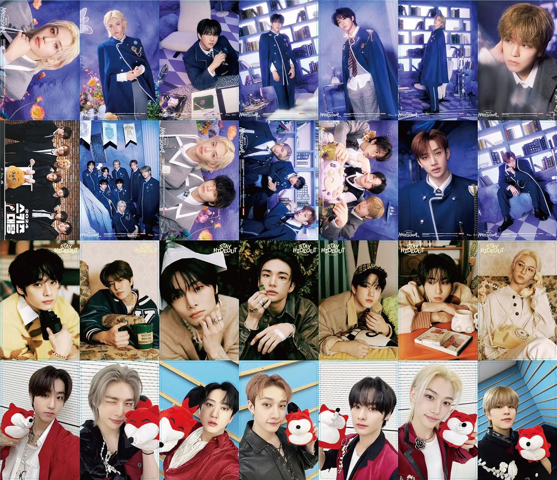 การ์ดโลโม่ StrayKids 55 ใบ, การ์ดรูปคนดัง, คอลเลกชันการ์ดสนับสนุนหลี่หลงฝู, คอลเลกชันการ์ดเกม