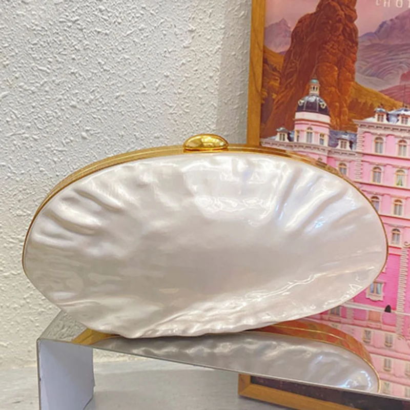 

Роскошная акриловая женская сумка с нерегулярным узором, сумка-ракушка, новый дизайн 2025, банкетная сумка, коробка, клатч, сумка через плечо