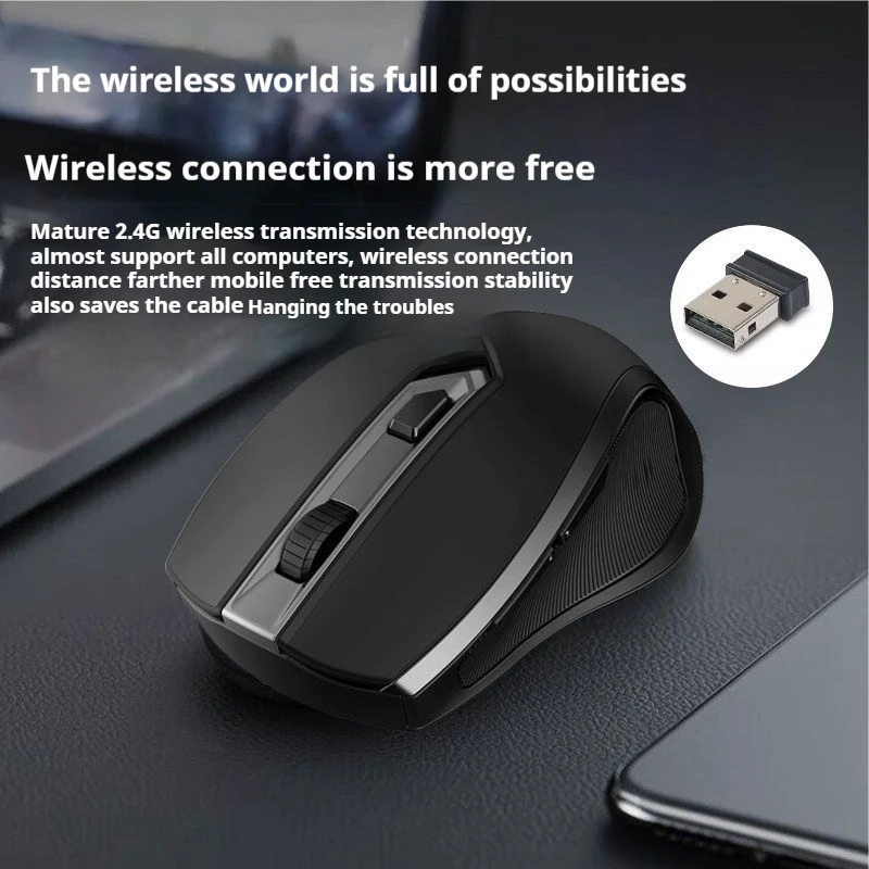 Wireless Mouse High Sensitivity Mute Intelligent Sleep More Power Saving Suitable  Comfortable Feel Of Tablet Notebook Computer