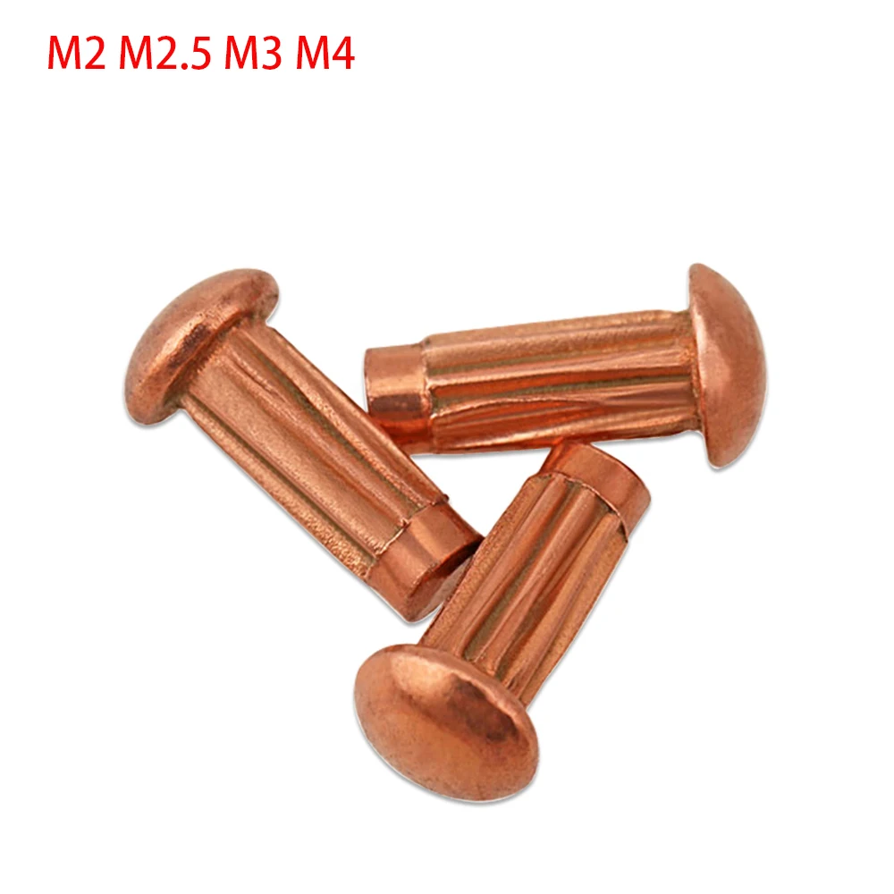 

Purple Copper Nameplate Rivet Embossed Aluminum Rivet GB827 Copper Nameplate Pure Copper Solid Rivet M2M2.5M3M4