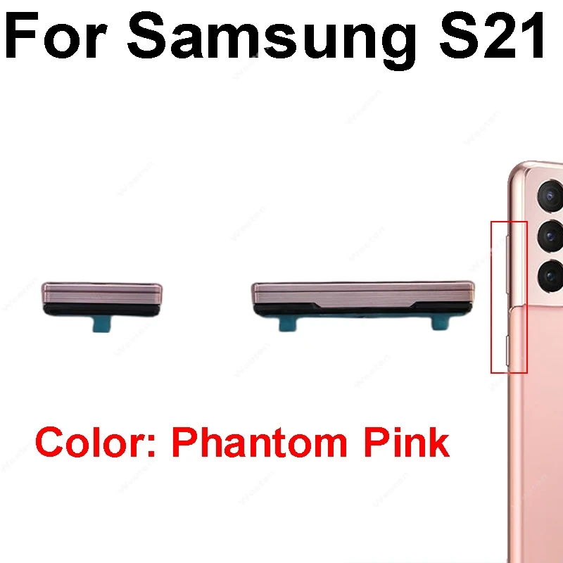 Volume Side Button Use For Samsung Galaxy S21 Plus Ultra FE G990F G996B G990B G998B On/Off Power Button Replacement Repair Parts image 4