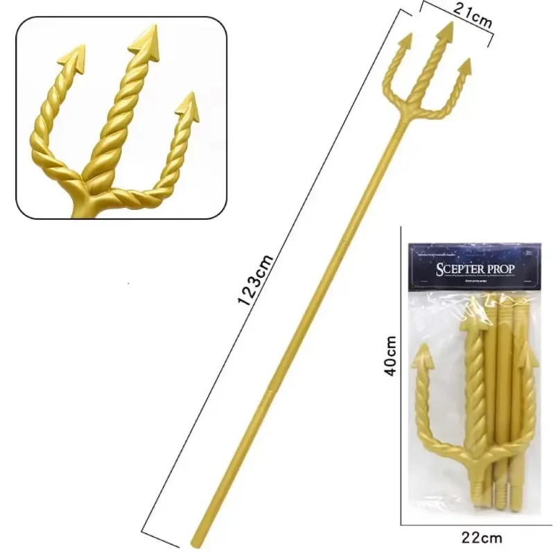 Halloween Party Death Spiral Trident Plastic Three-pronged cosplayAccessories and toys