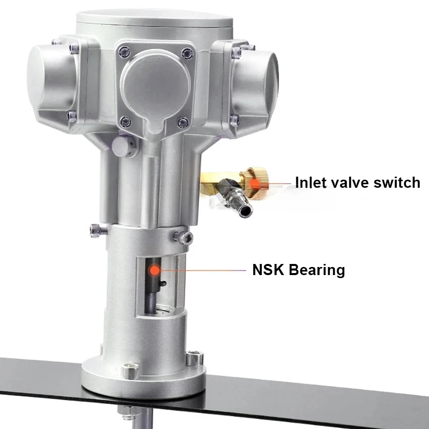 Лидер продаж, пневматическая мешалка-смеситель для резервуара 200/400 л, 50-2800 об/мин, регулируемая скорость, смеситель для краски, лабораторная жидкость