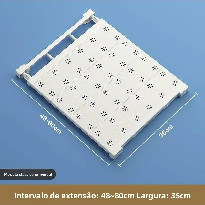 Divisor de Prateleira Expansível para Cozinha e Banheiro, Rack de Armazenamento para Dormitório, Organizador de Armazenamento...
