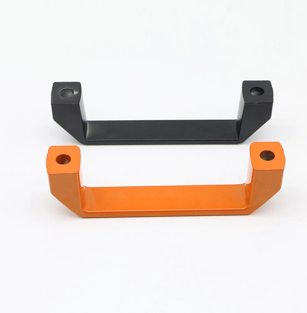 Thickened LS522 black square aluminum alloy handle plastic buckle surface mounted industrial equipment toolbox