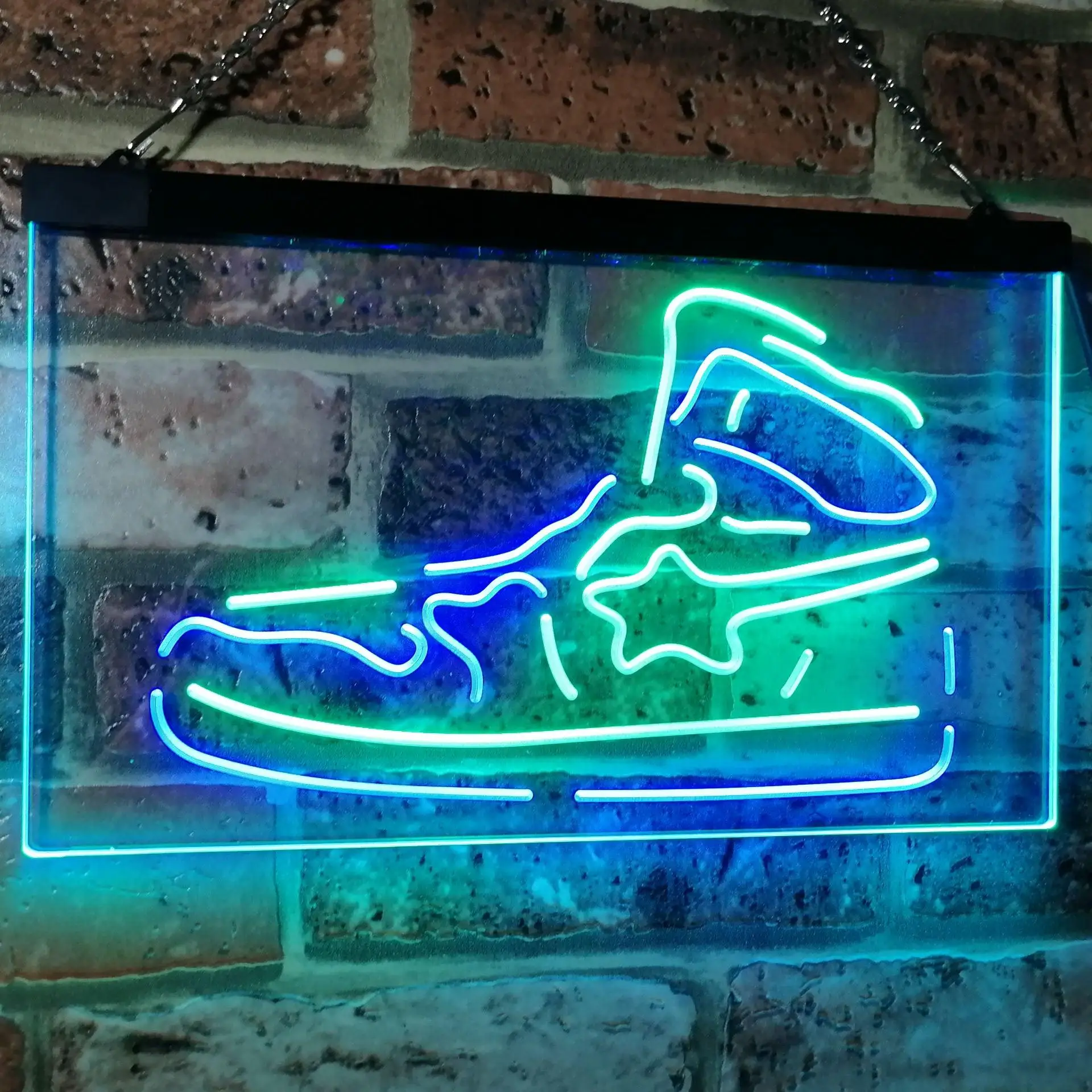 

Running Sports Sneaker Shoe Dual Color Led Neon Sign st6-i3071
