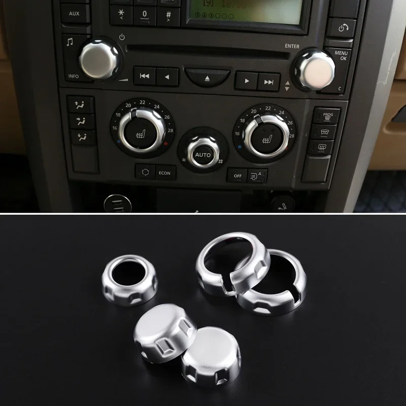 ランドローバー-ディスカバリー3-2004-2009-lr3-レンジローバースポーツ-l320-2005-08-ボリューム＆エアコンボタン-トリム-カーアクセサリー-新品