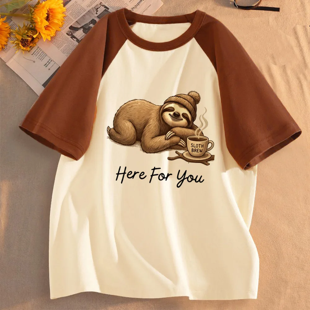 Sloth top tees femme emo gothic clearance sales kawaii summer top tees cheap 80s cutecore clearance sales streetwear