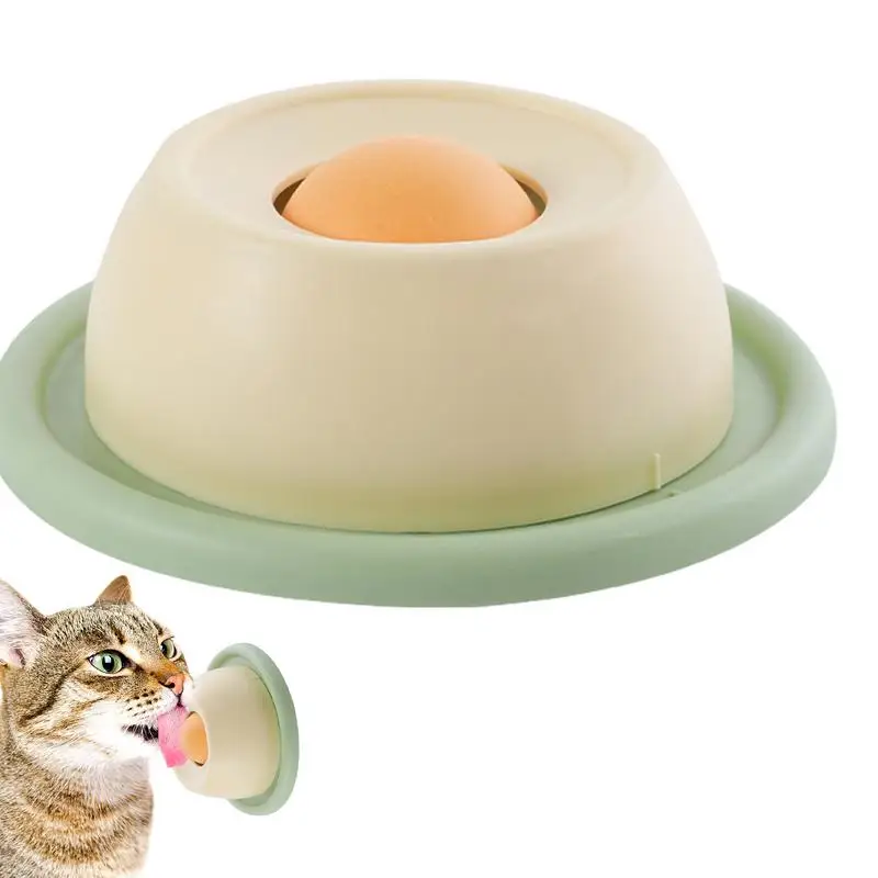 Slow Feeding Cat Bowls Rotating Slow Feeder Round Interactive Lick Mat Fun Puzzle Food Bowl Anti Vomiting Cats Toy For Pets