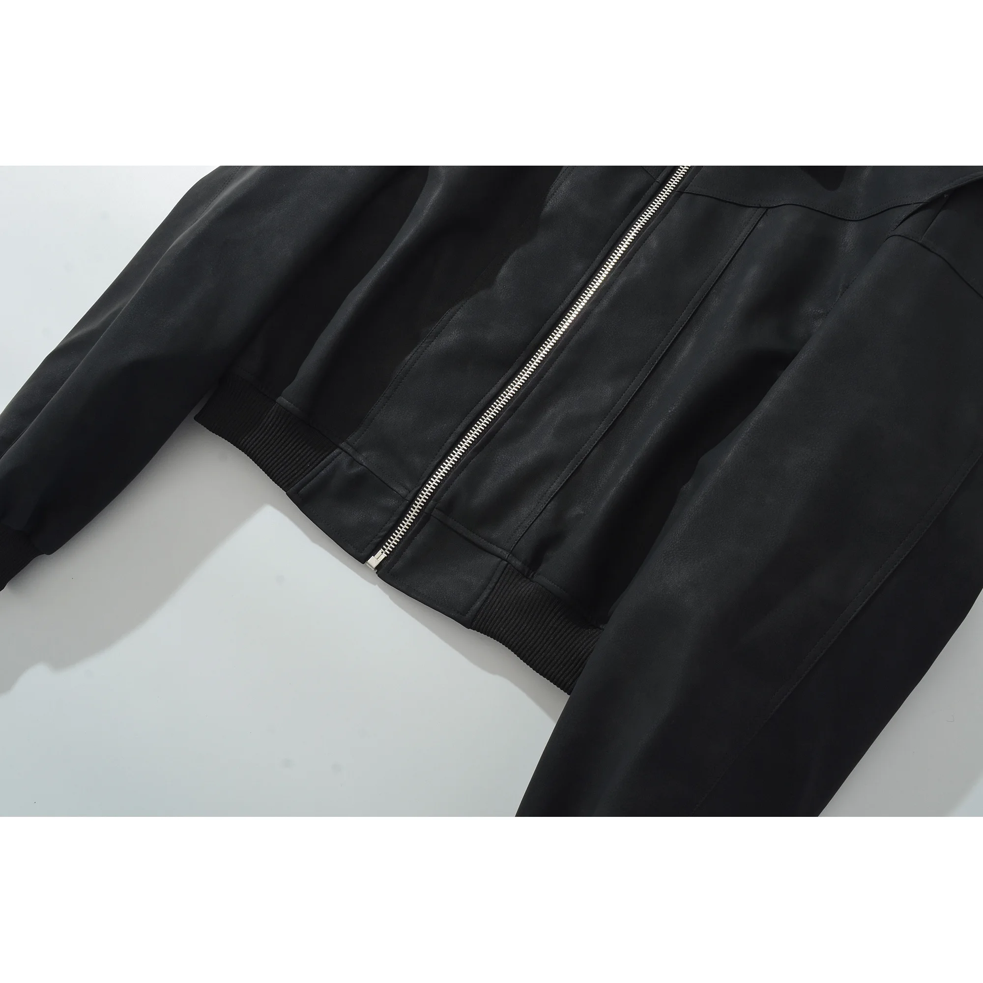 Faionable Bomber Sle Leather Jaet Or Capispalla da donna Autunno Nuovo arrivo Versatile Semplice Ele Fibra di poliestere