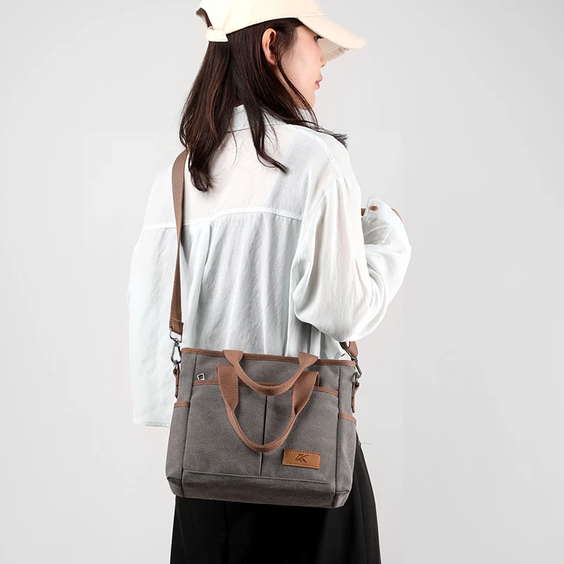 Top-Handle Bag For women Shoulder CrossBody Bag Female Travel Handbag Canvas Ladies Tote Messenger Bag