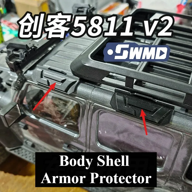 RC Crawler Upgrade Parts Custom Body Shell Armor Protector For CK5811 V2 Non‑Destructive Installation Anti‑Scratch Mod Accessory