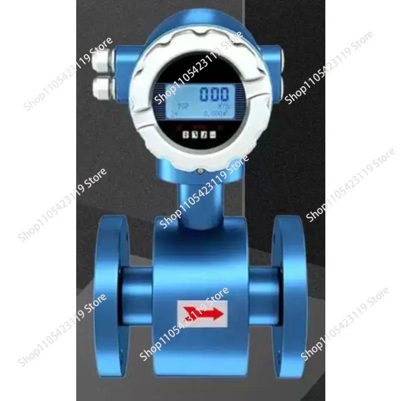 Intelligent Flow Instrument DN30 DN50 Water Flow meter PTFE Rubber Material Magnetic Flowmeter