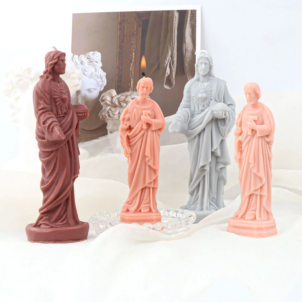 

Jesus Shaped Silicone Mold Making DIY Craft Mold for Soap Wax Resin Cement Gypsum Handmade Decorative Candles