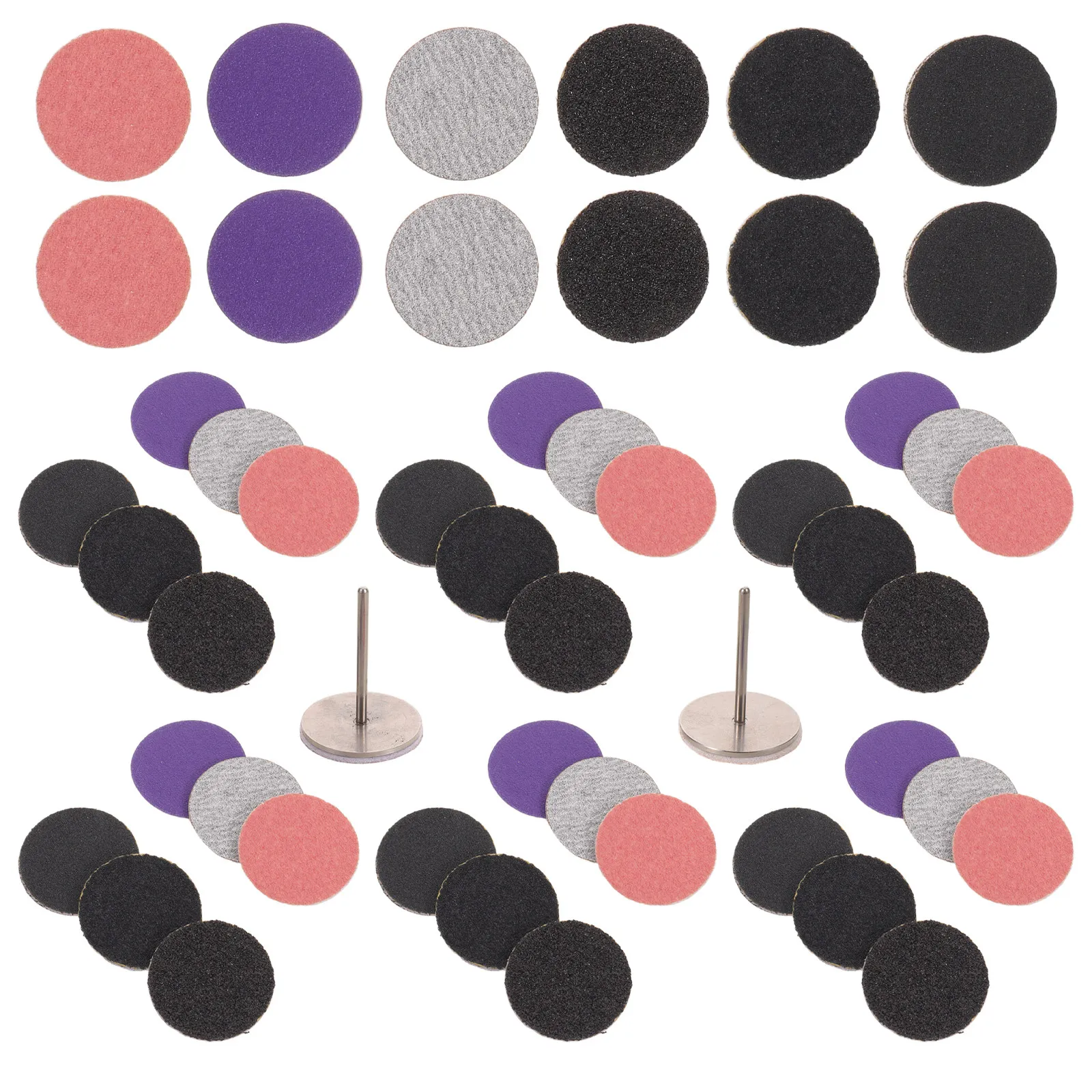 120Pcs Manicure Sandpaper Discs Colorful Round Sanding Pads for Nail Drill Precision Callus Removal Nail Supplies for Home Salon