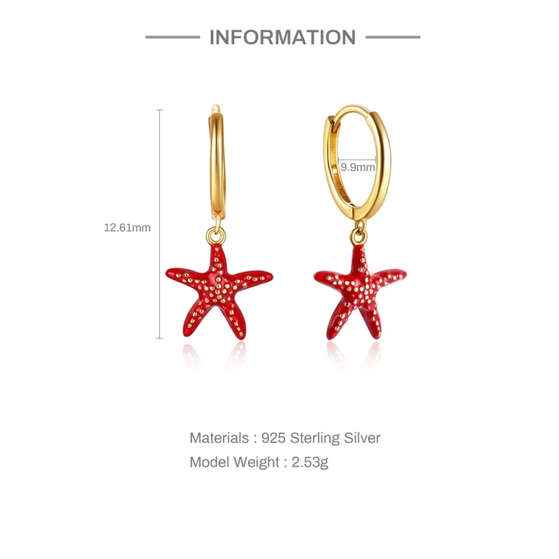 LENNIK 925 Sterling Silver Various Styles Zircon Star Pendant Hoop Earrings for Women Gold Silver Color Earring Fashion Jewelry