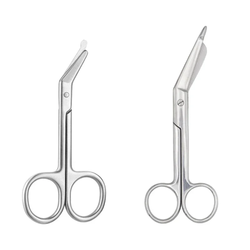 11.2/14CM Stainless Steel Medical Bandage Scissors Gauze Dressing Scissors First Aid Available Doctor Nurse Home Use Safe To Cut