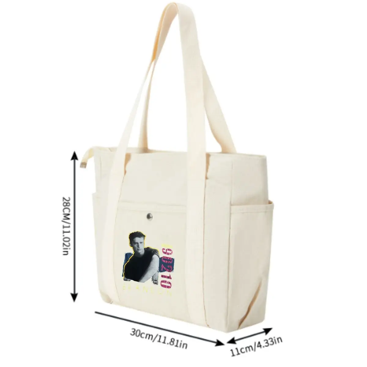 بيفرلي هيلز 90210 براندون والش جيسون بريستلي شنانين دويرتي حقيبة كتف يومية أنيقة مع جيوب متعددة