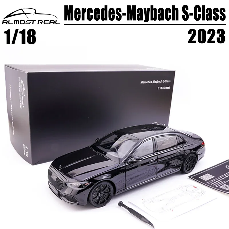 

Almost Real 1/18 Mercedes-Maybach S680 2023 Obsidian Black Alloy Toy Motor Vehicle Diecast Metal Model Gifts