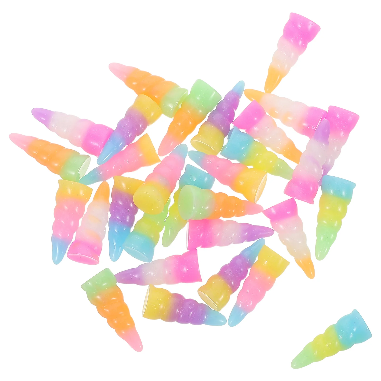 

30pcs Children Hair Clips Accessories Unicorn Diy Horns Lightweight Resin Craft Kits For Toddler Girls Party Favors Carnival