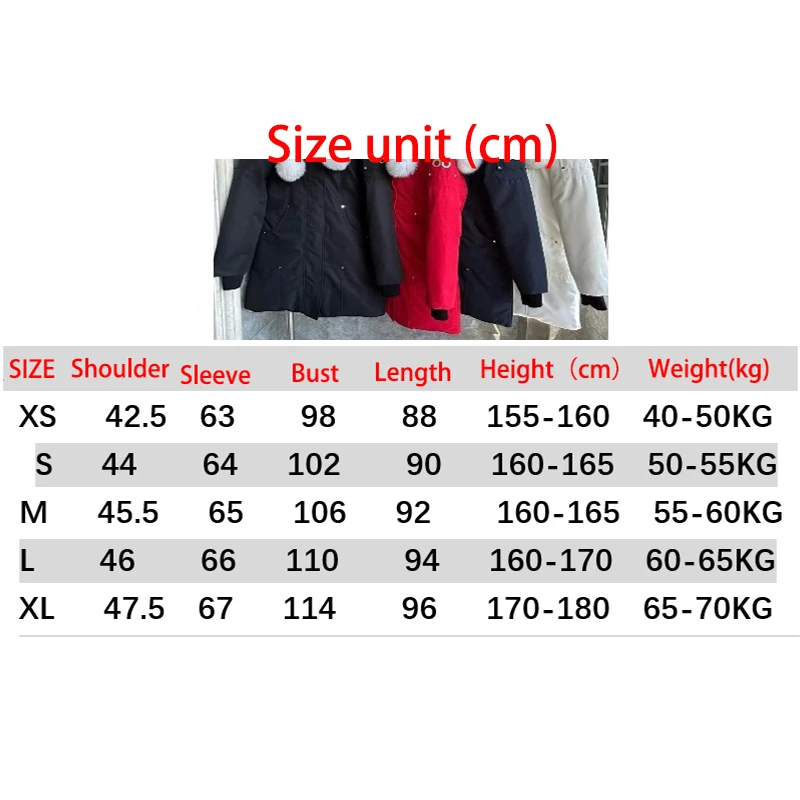 سترة نسائية كندية سفلية، معطف دافئ طويل سميك، سترة نسائية بيضاء مناسبة للمناطق الثلجية الباردة للغاية #2