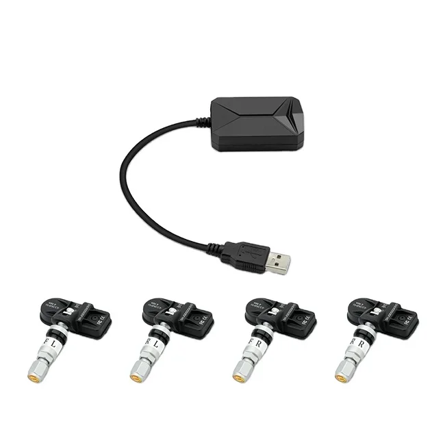 

XTRONS TPMS08 Car USB TPMS Sensor for Android Head Units , Tire Pressure Monitoring Alarm System With 4 Internal Sensors