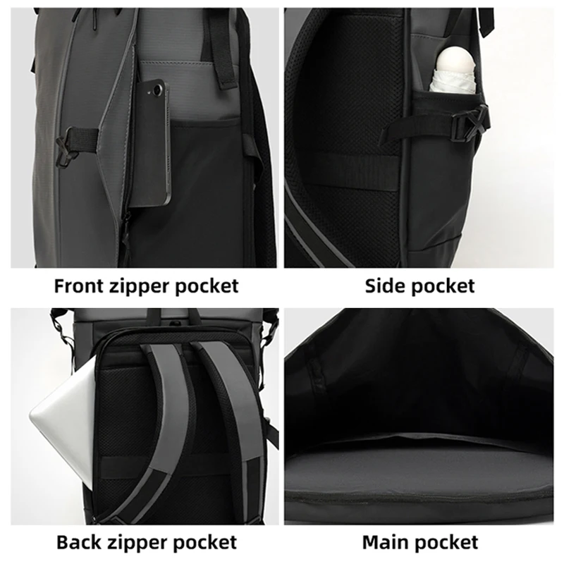 Casual herenrugzak Grote capaciteit woon-werkverkeer Werkrugzakken Mode Eenvoudige studenten Schooltas Unisex College Laptoprugzak