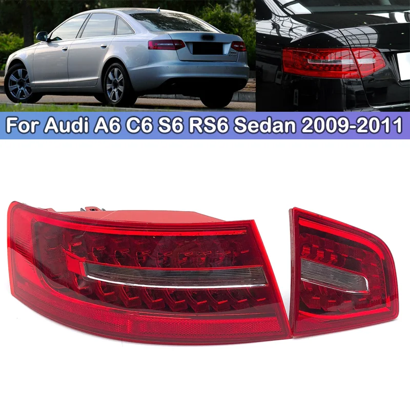 

DCGO LED For Audi A6 C6 S6 RS6 Sedan 2009 2010 2011 Taillight Brake Light Rear bumper Taillights taillamps tail light