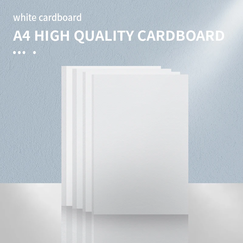 A4 White Hard Thicked Paper Ivory White Cardboard 1mm 1.5mm 2mm 3mm Paperboard For DIY Handmade Mould Album Cover Package