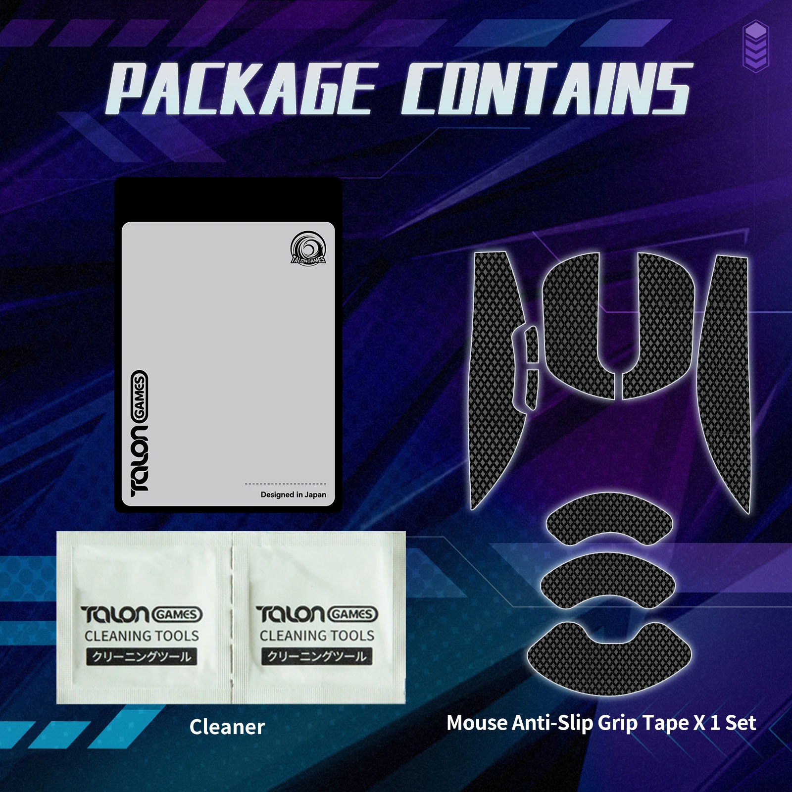 1 Pack TALONGAMES Mouse Grip Tape for VAXEE ZYGEN NP-01S Wireless,Palm Sweat Absorption Anti Slip Grip,Cut to Fit,Easy to Apply